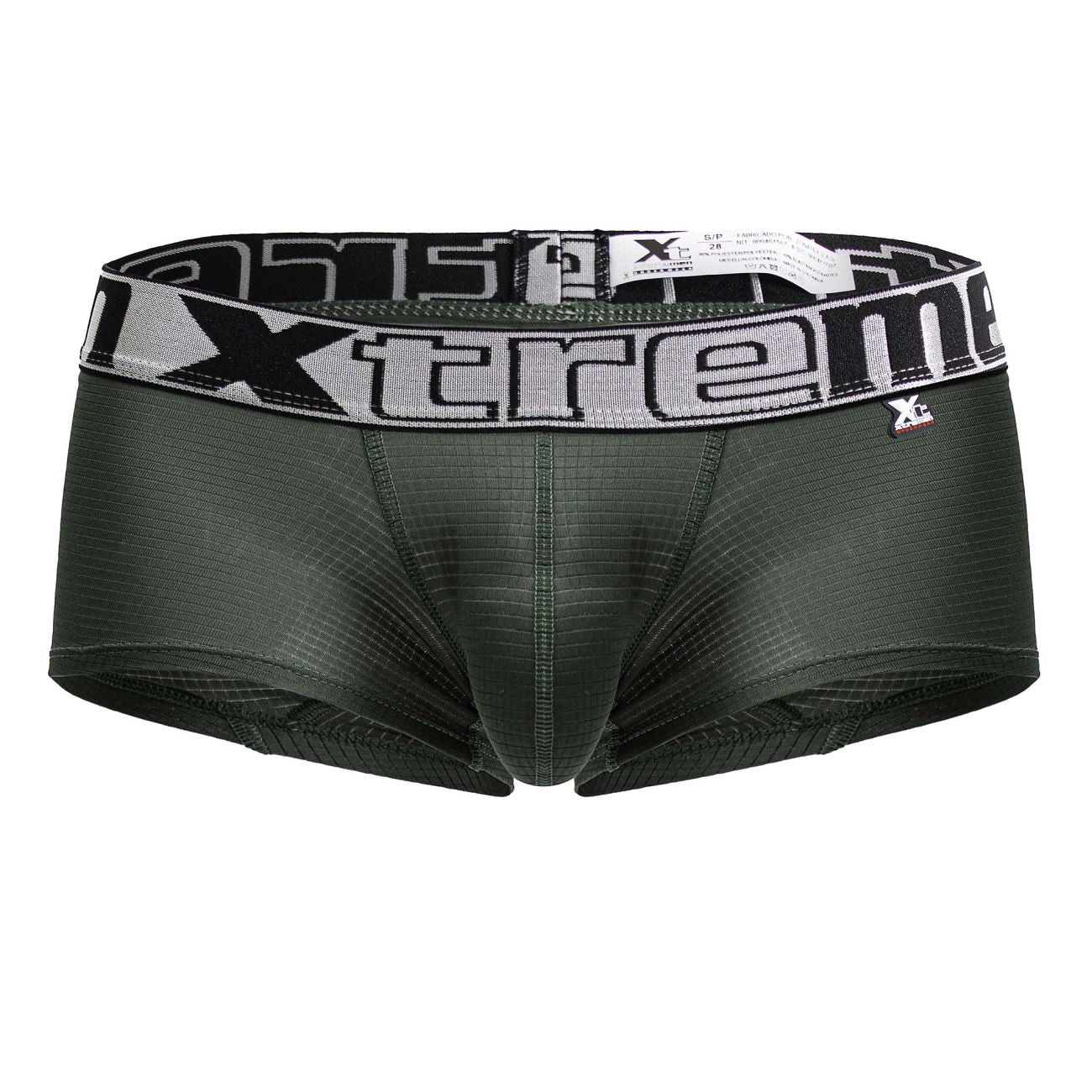 Xtremen 91222 Microfiber Mens Underwear Trunks Green