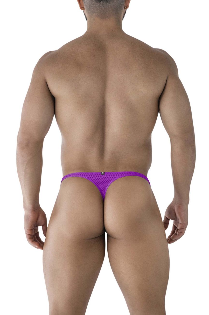 Xtremen 91226 Mens Soft Microfiber Thongs Purple