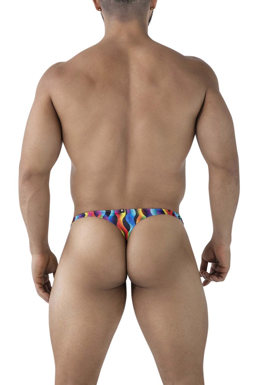 Xtremen 91247 Mens Printed Colourful Thongs Waves