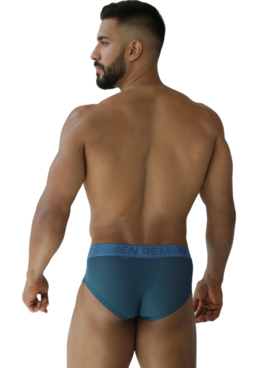 Xtremen 91250 XTREMEN Mens Athletic Performance Mesh Briefs Petrol