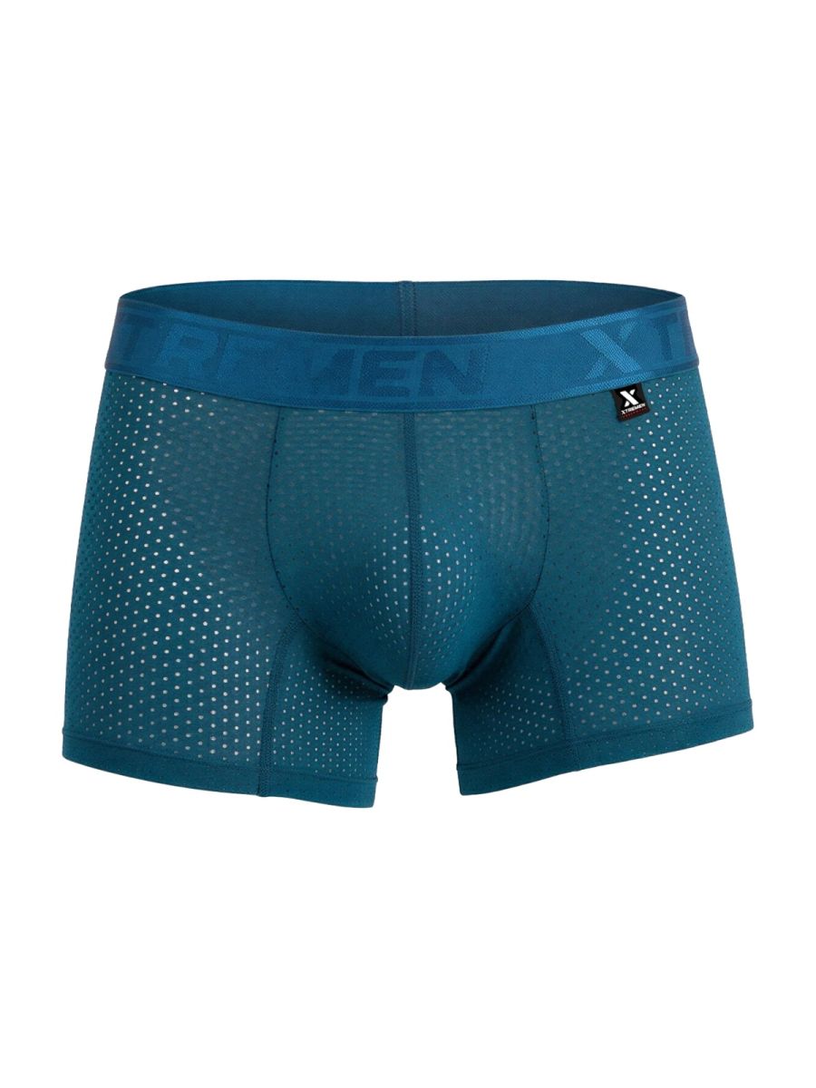 Xtremen 91251 Xtremen Mens Micro-Perforated High Performance Boxer Briefs Petrol