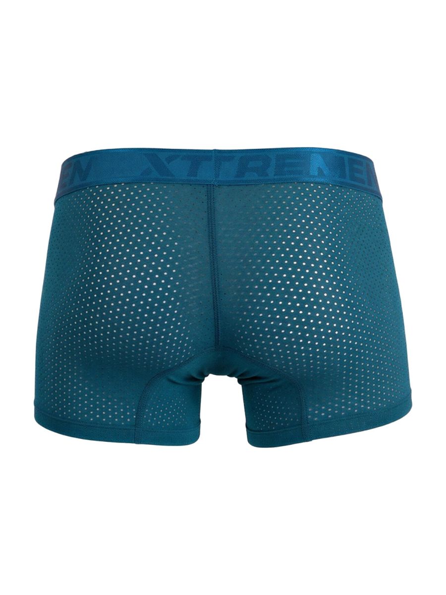 Xtremen 91251 Xtremen Mens Micro-Perforated High Performance Boxer Briefs Petrol