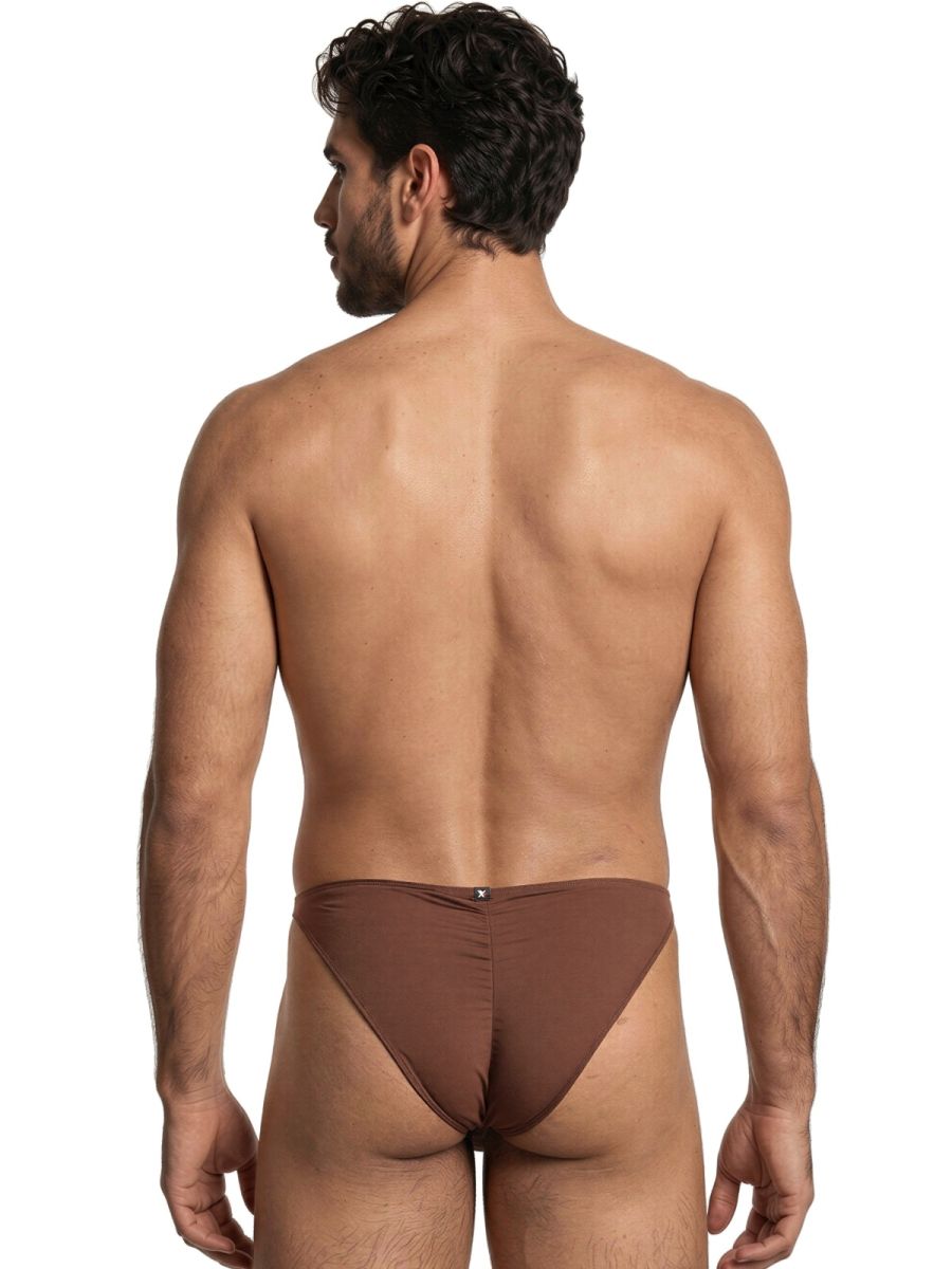Xtremen 91255 Male Soft and Comfortable Microfiber Bikini Brief Chocolate