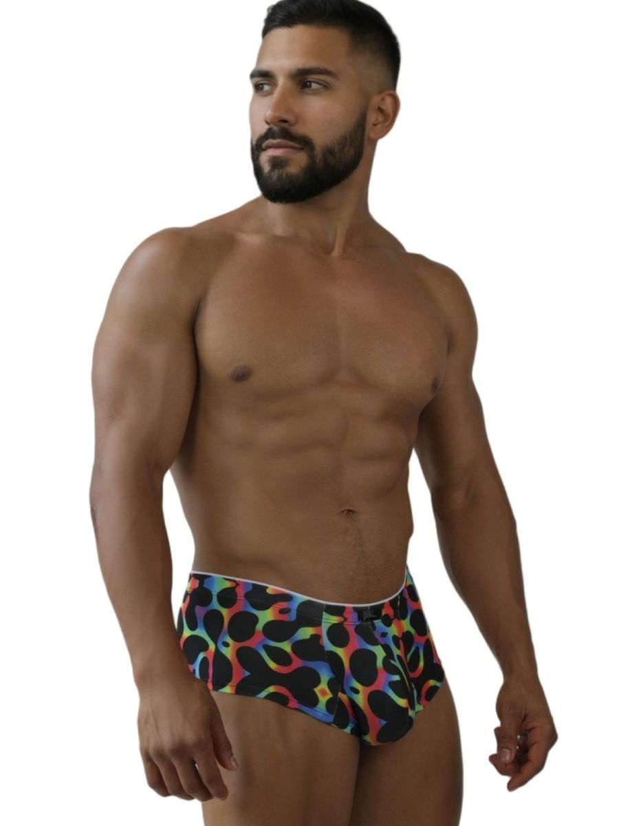 Xtremen 91283 Ultimate Low-Rise Rainbow Printed Briefs Mushroom
