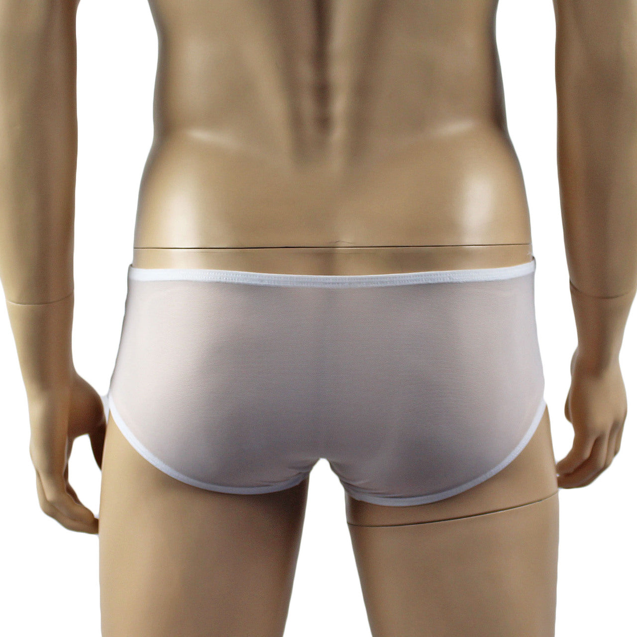 Mens Kristy Sexy Lace Camisole Top and Panty Brief White