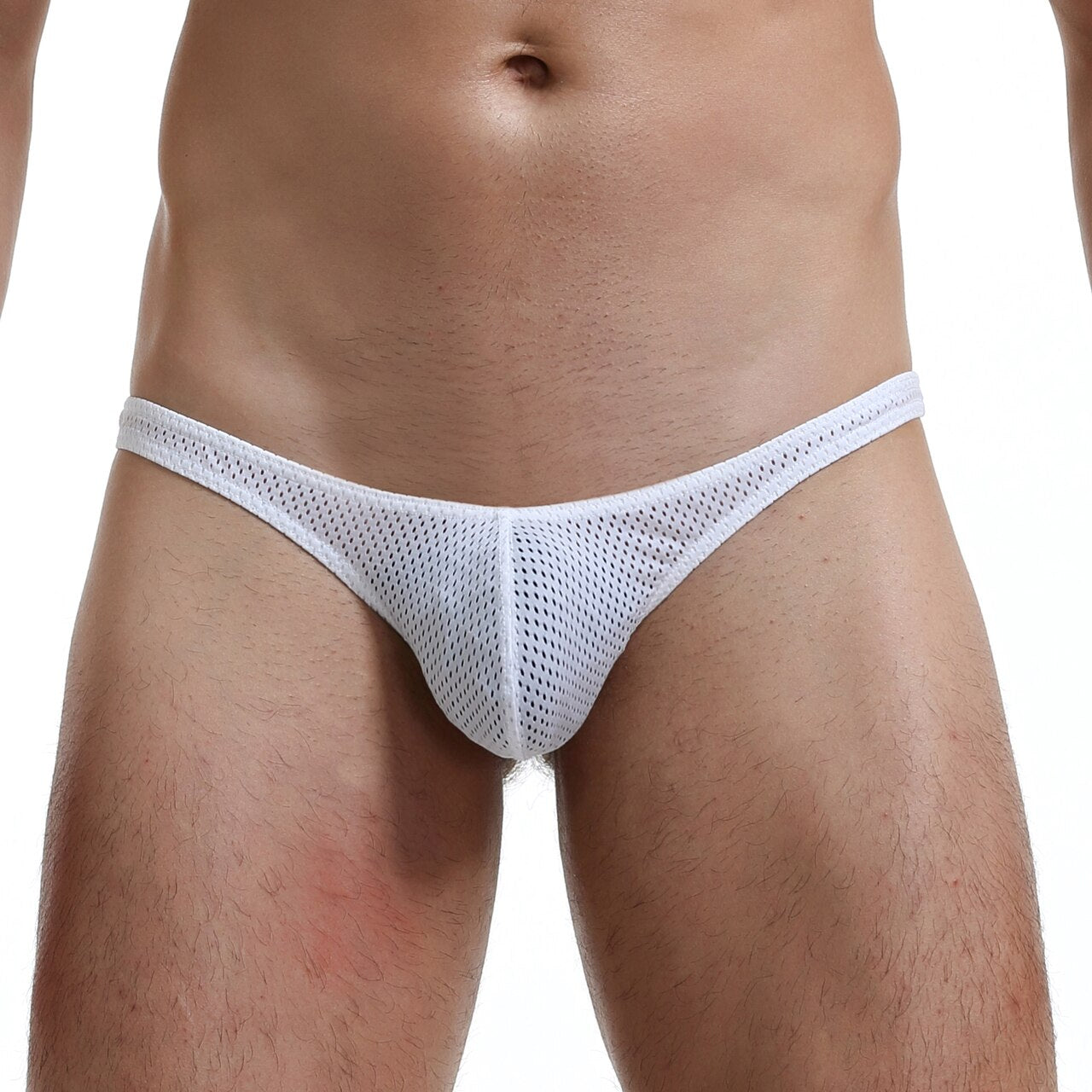 SALE - Mens Net Mesh Thong White