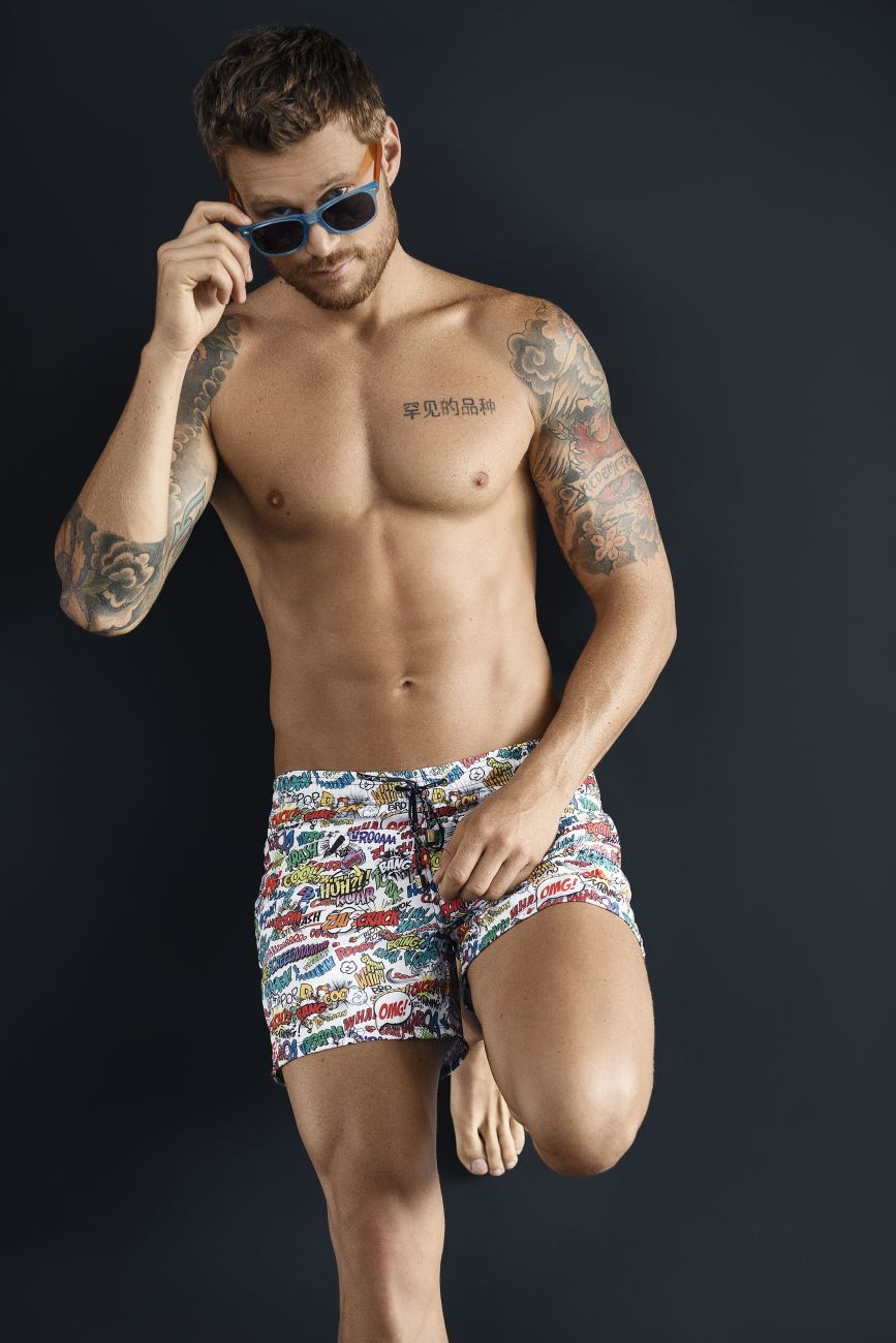 Clever 0673 Okidoky Atleta Swim Trunks White Multi