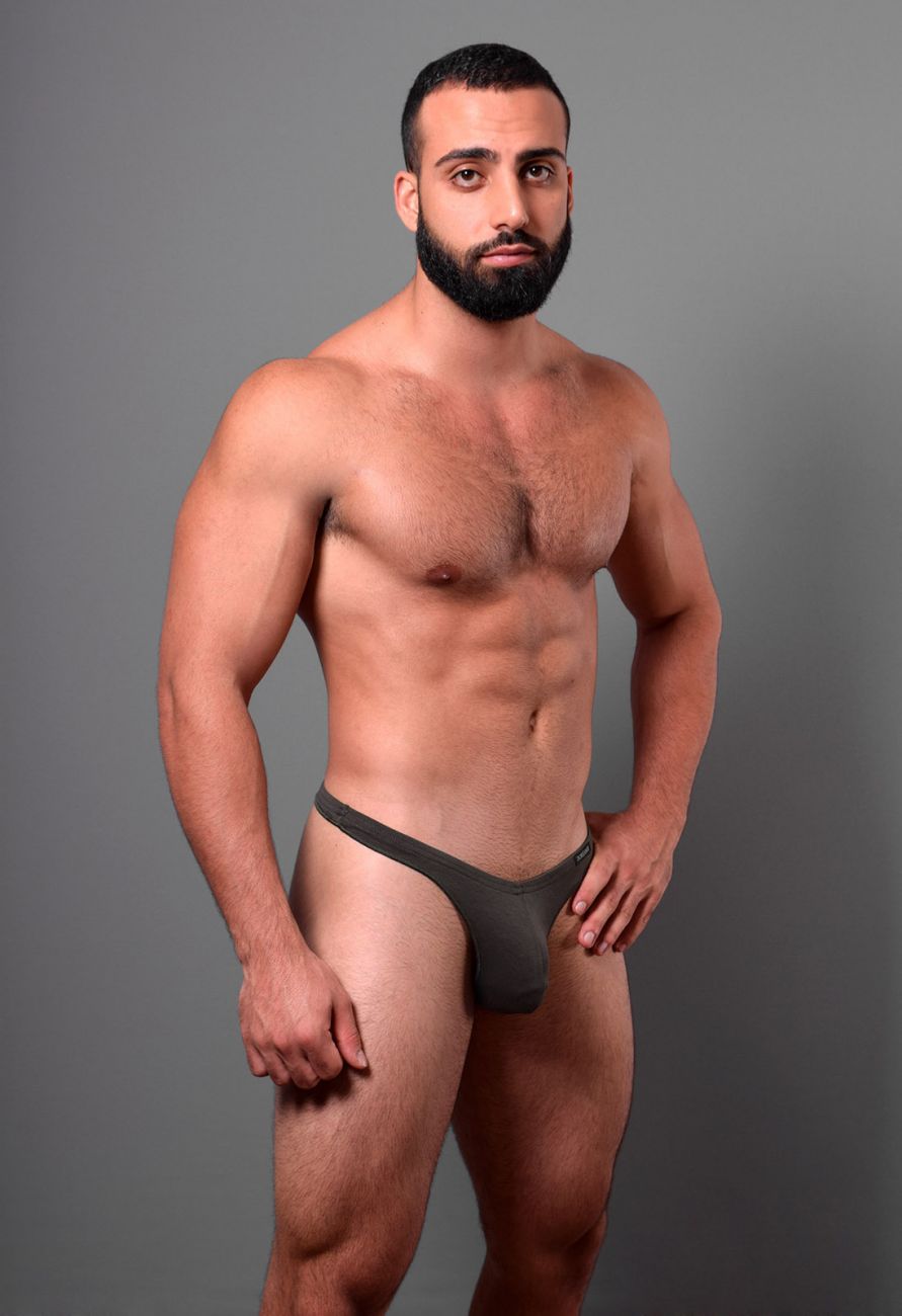 Doreanse 1392-SMK Euro Mens Thong Smoke