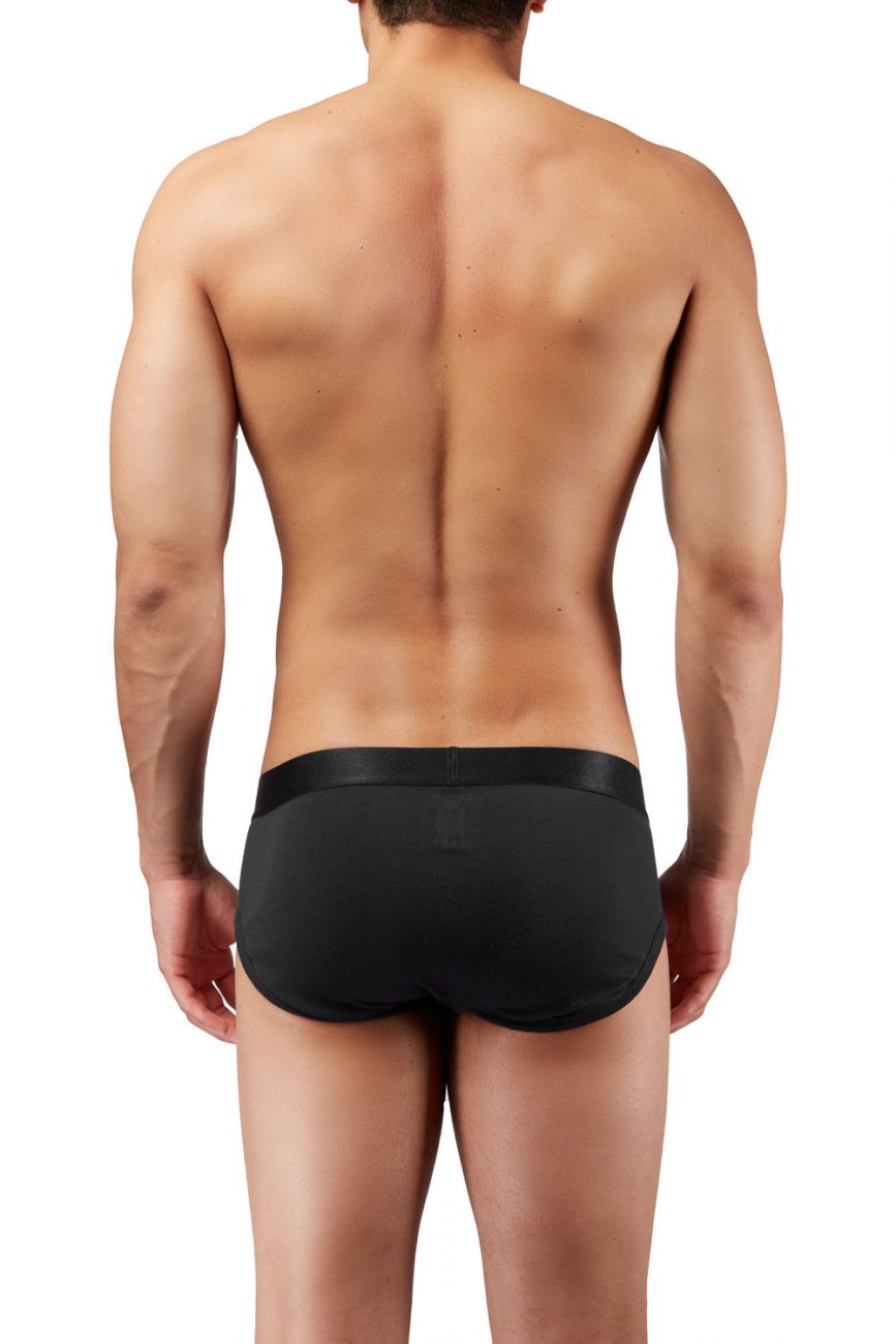 2(X)IST 3104100301 Pima Cotton Contour Pouch Briefs Black