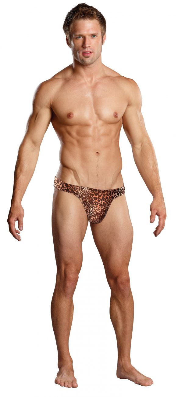 Male Power 444030 Animal Wonder Mens Thong Leopard