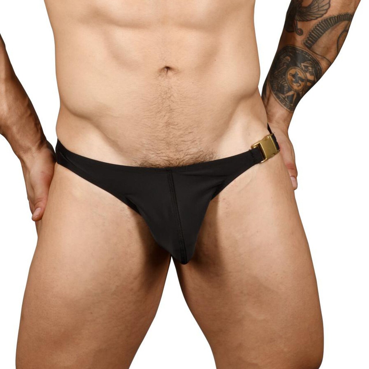 Mens Andrew Christian Buckle Micro Bikini w/ Almost Naked