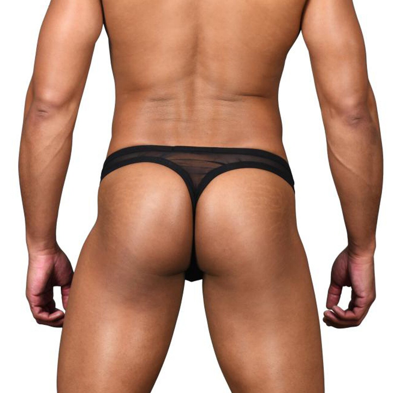 Mens Andrew Christian Arouse Sheer Ring Thong