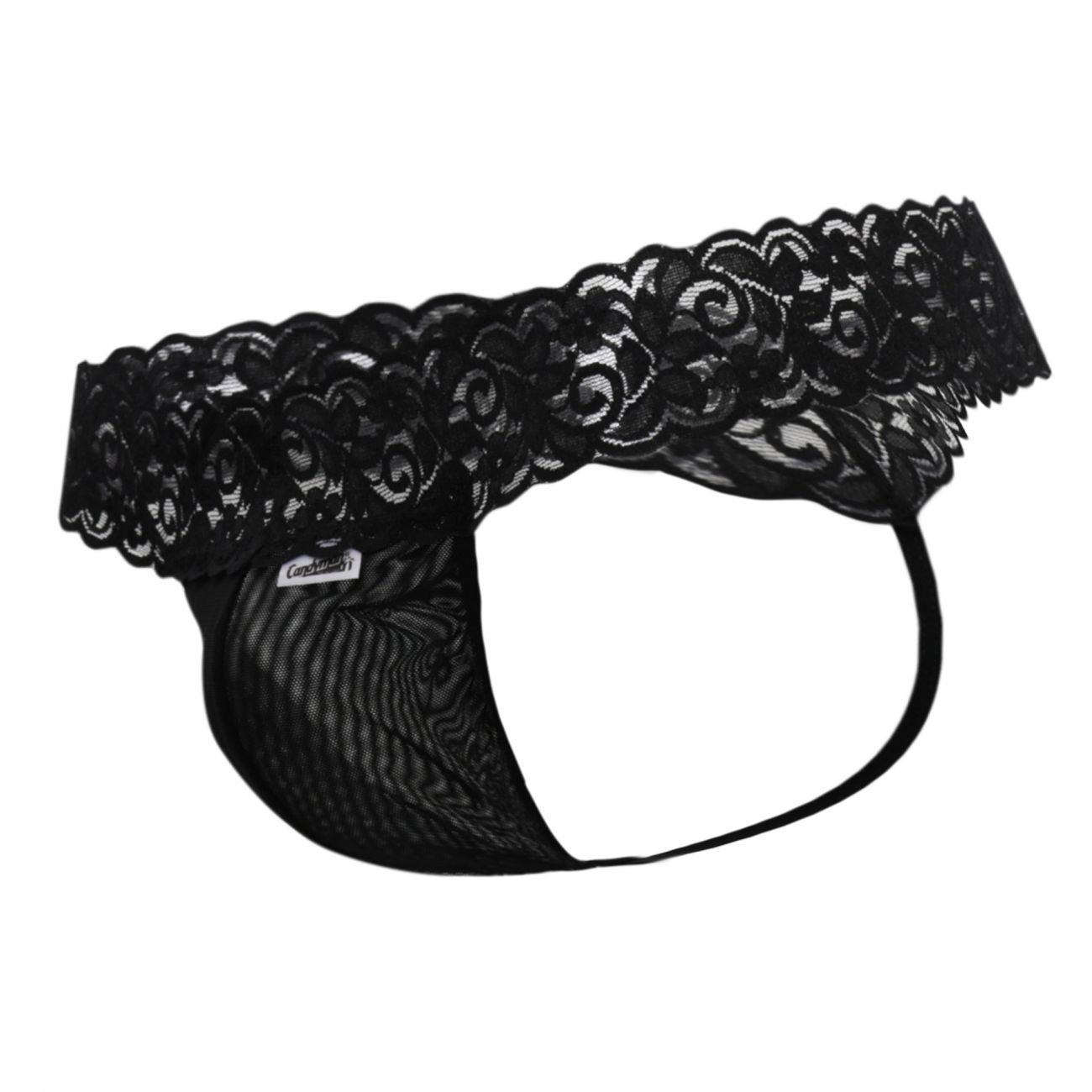 CandyMan 99370X Alluring Thongs Black Plus Sizes