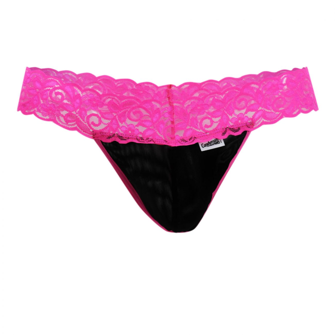 CandyMan 99370X Alluring Thongs Hot Pink Plus Sizes