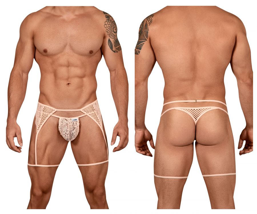 CandyMan 99428 Garter Thongs Pink