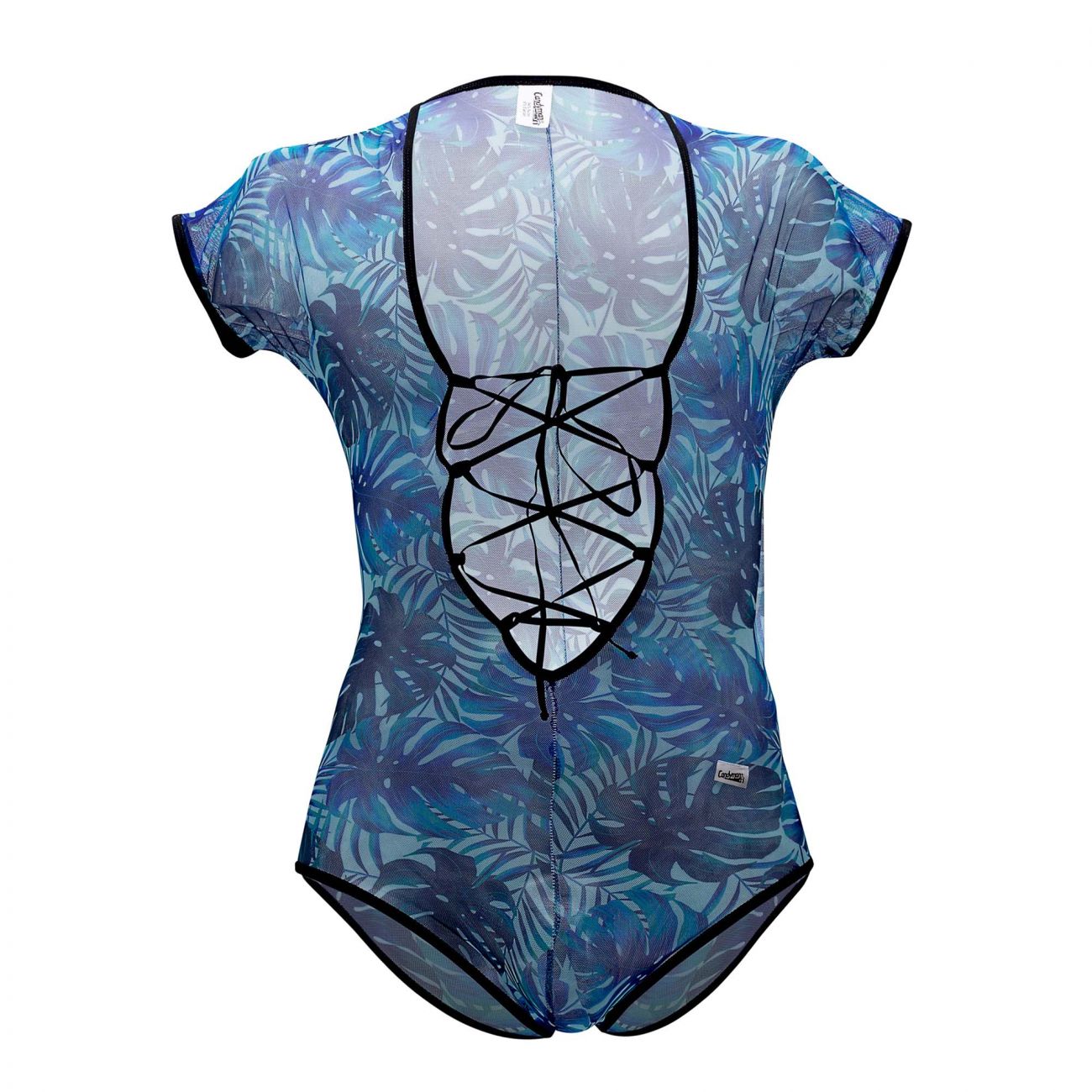 CandyMan 99438 Floral Bodysuit Blue