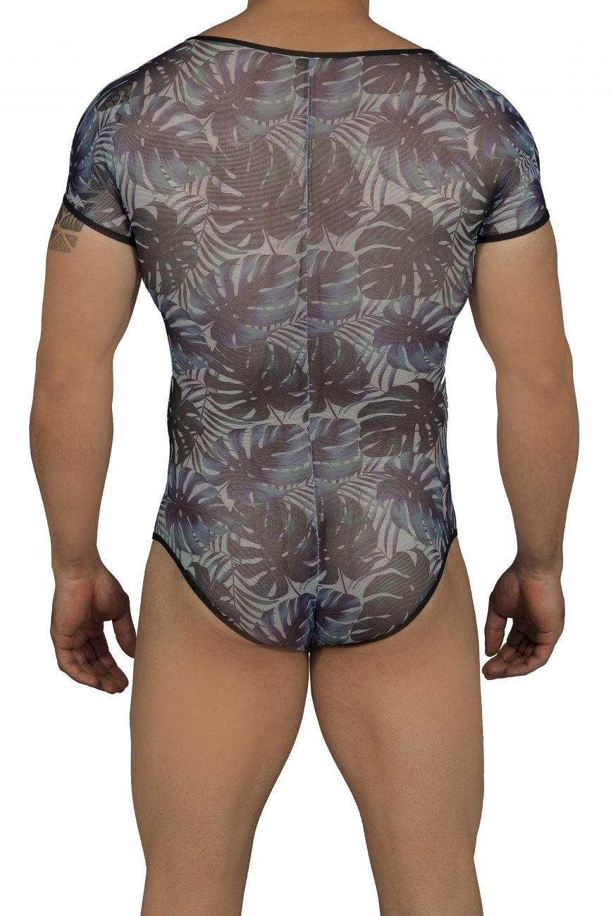 CandyMan 99438 Floral Bodysuit Blue