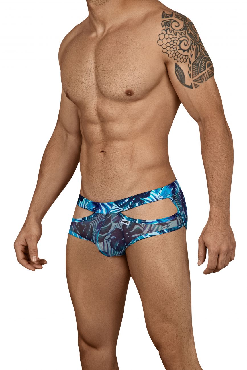 CandyMan 99441 Floral Briefs Blue