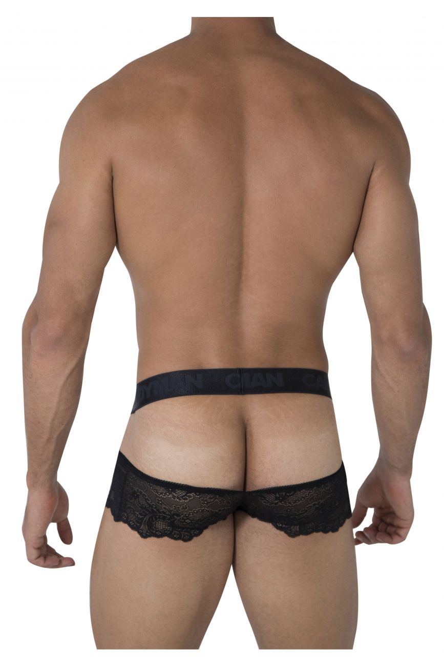 CandyMan 99467 Lace Jockstrap Black