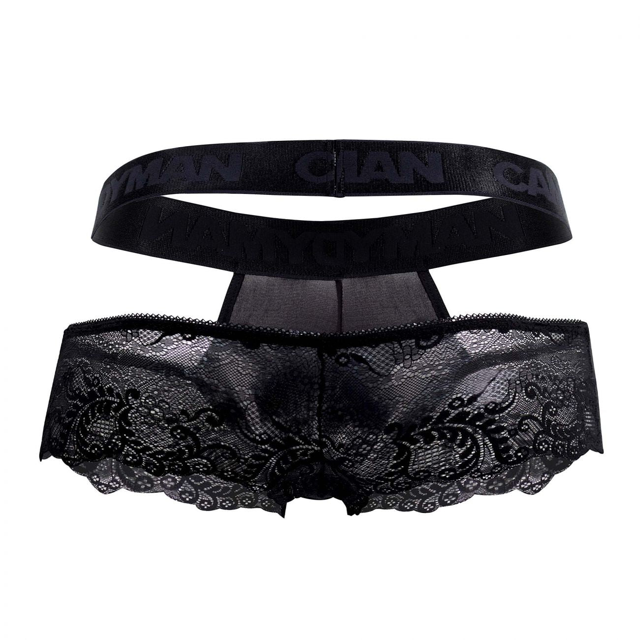 CandyMan 99467 Lace Jockstrap Black