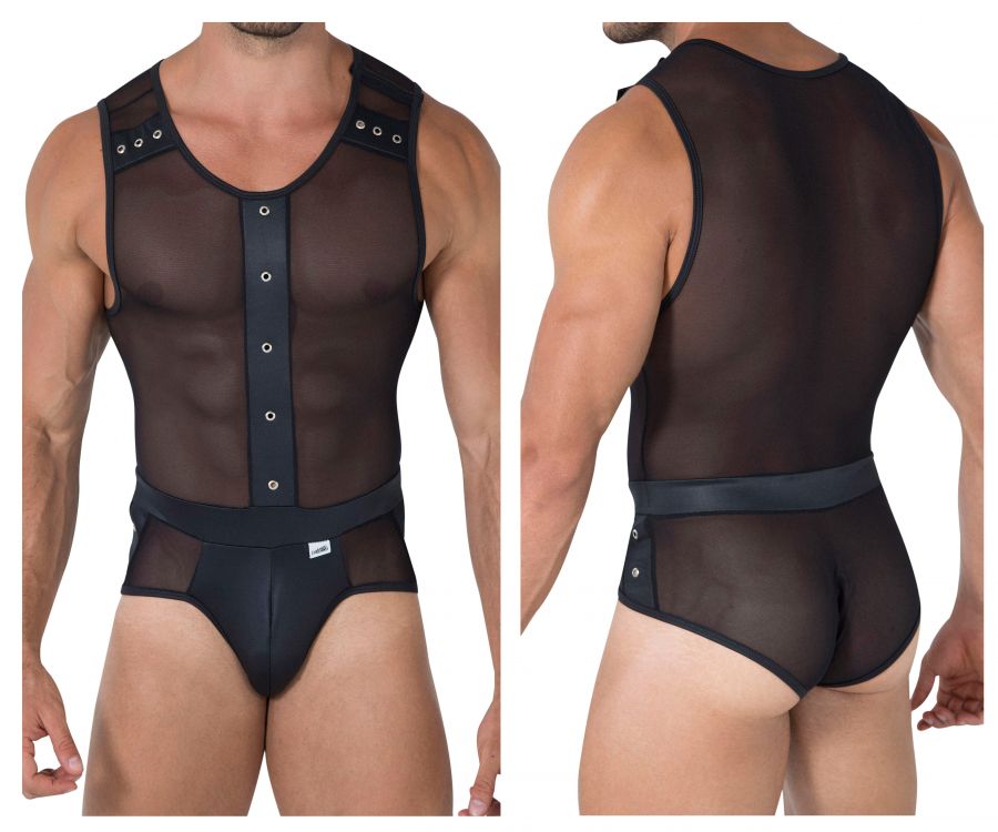 CandyMan 99472 Mesh Bodysuit Black