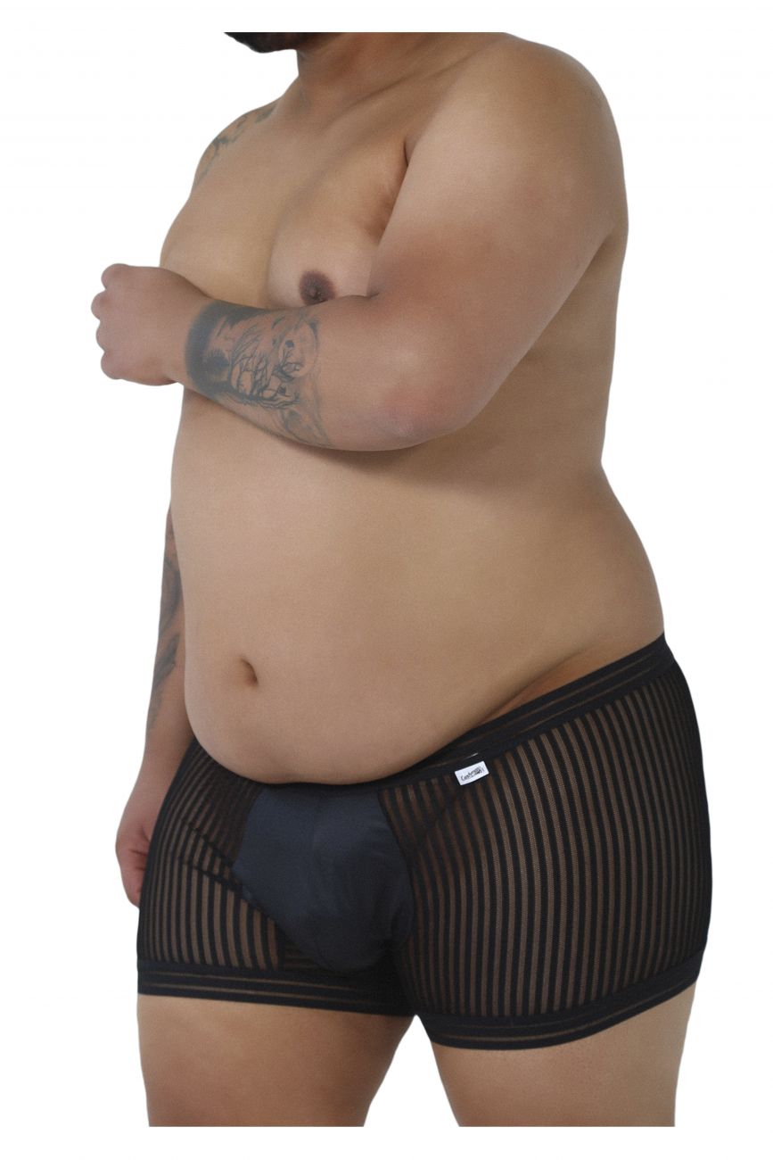 CandyMan 99481X Mesh Trunks Black Plus Sizes