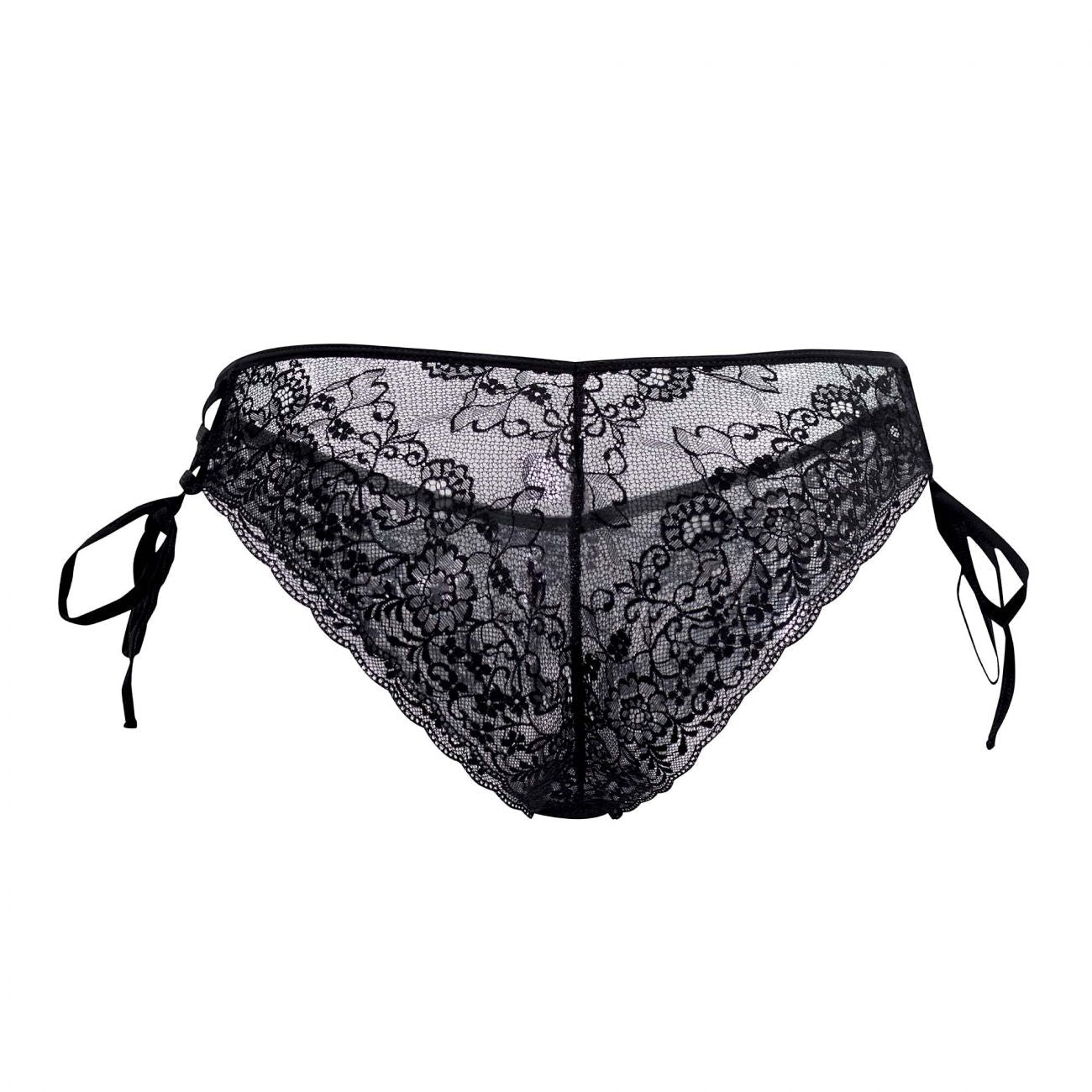 CandyMan 99488 Side Tie Lace Bikini Black