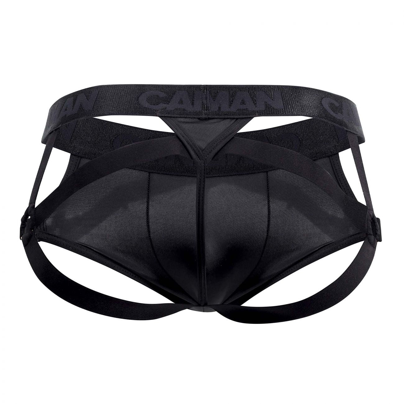 CandyMan 99494X G-String Jockstrap Black Plus Sizes