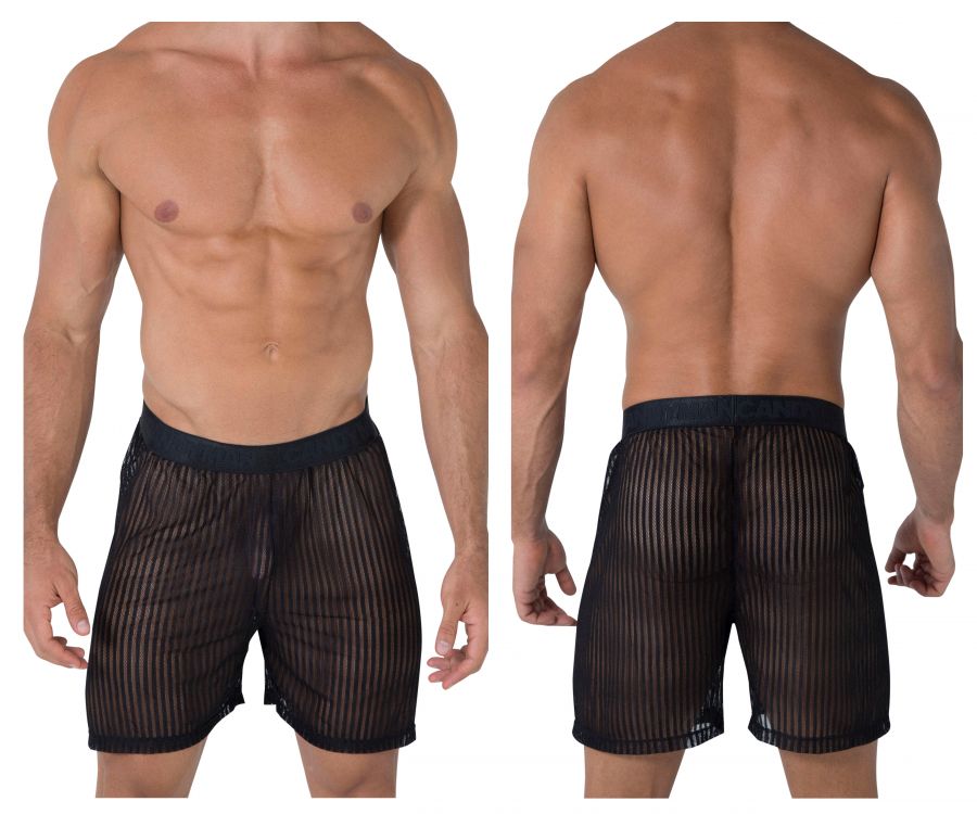 CandyMan 99497 Mesh Lounge Shorts Black