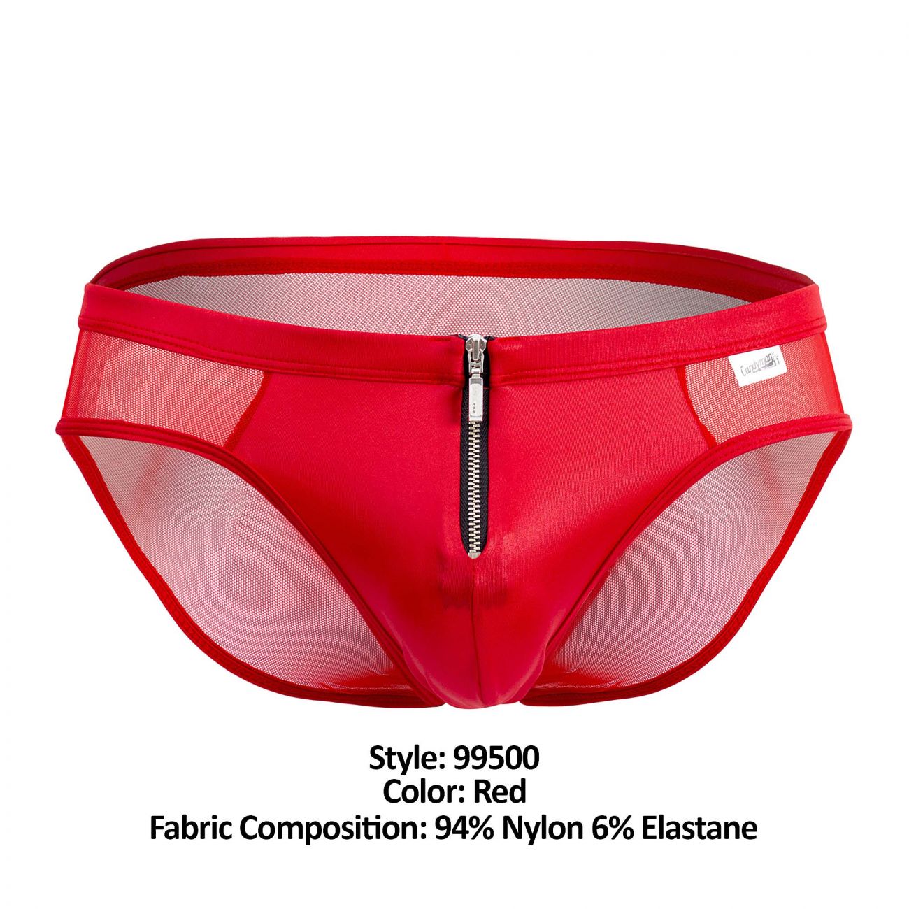 CandyMan 99500 Zipper-Mesh Bikini Red