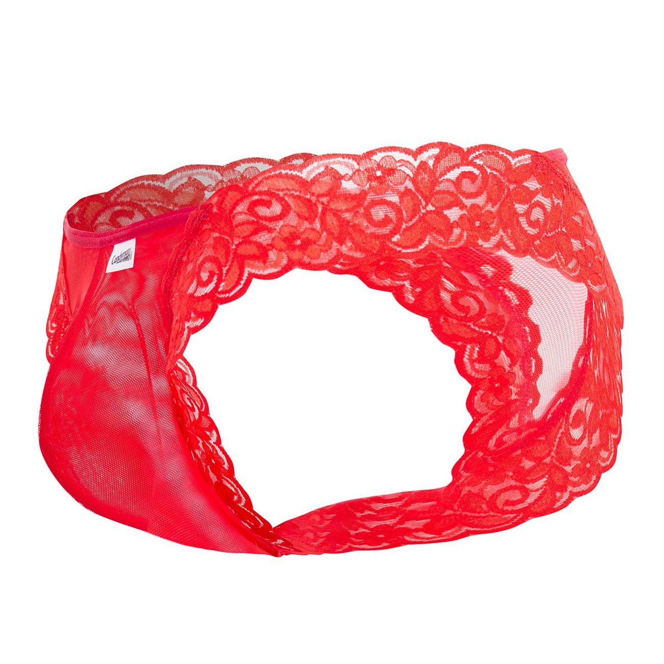 CandyMan 99506 Mesh-Lace Thongs Red