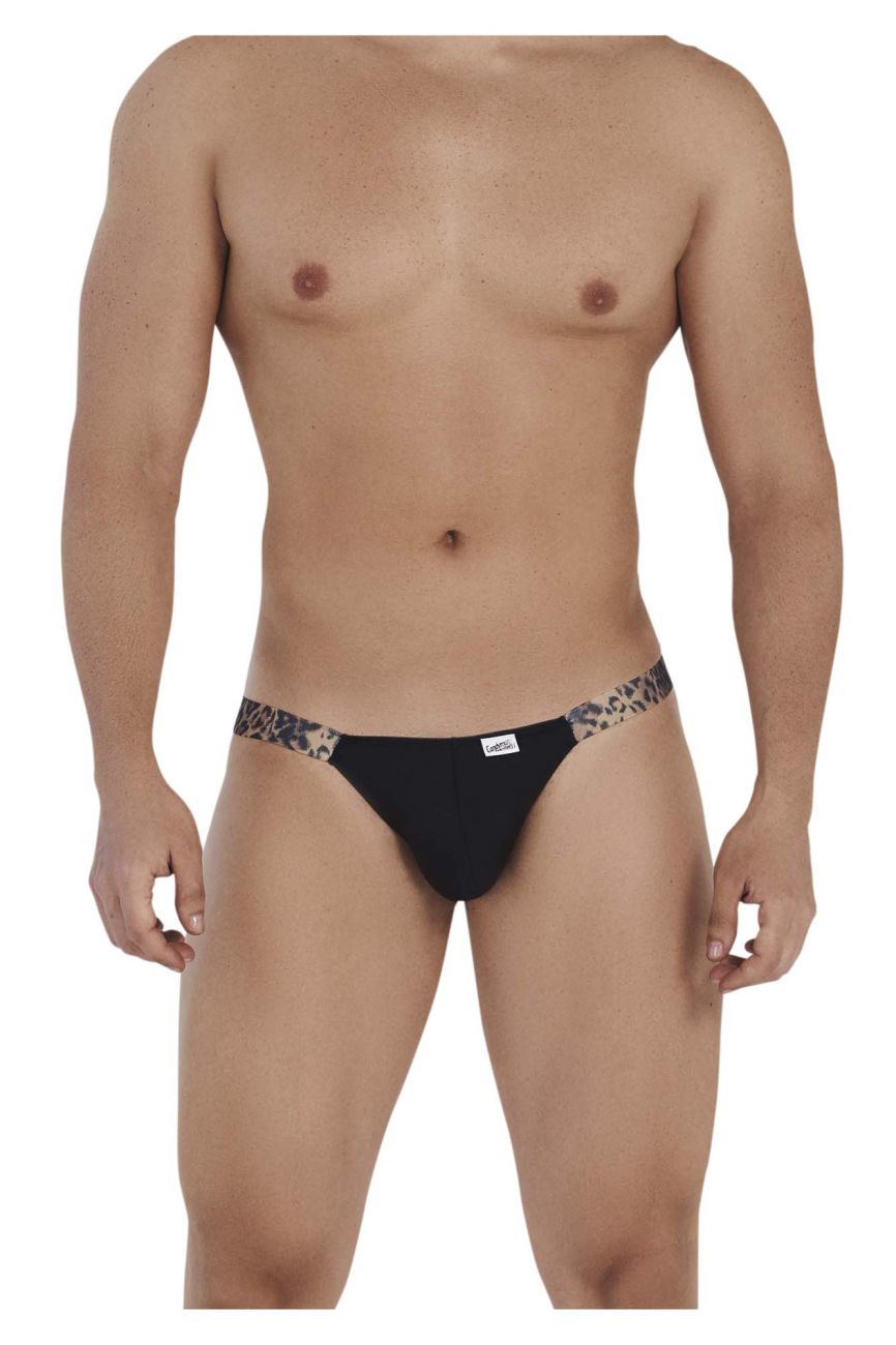 CandyMan 99536 Prints Jockstrap Black Animal Print