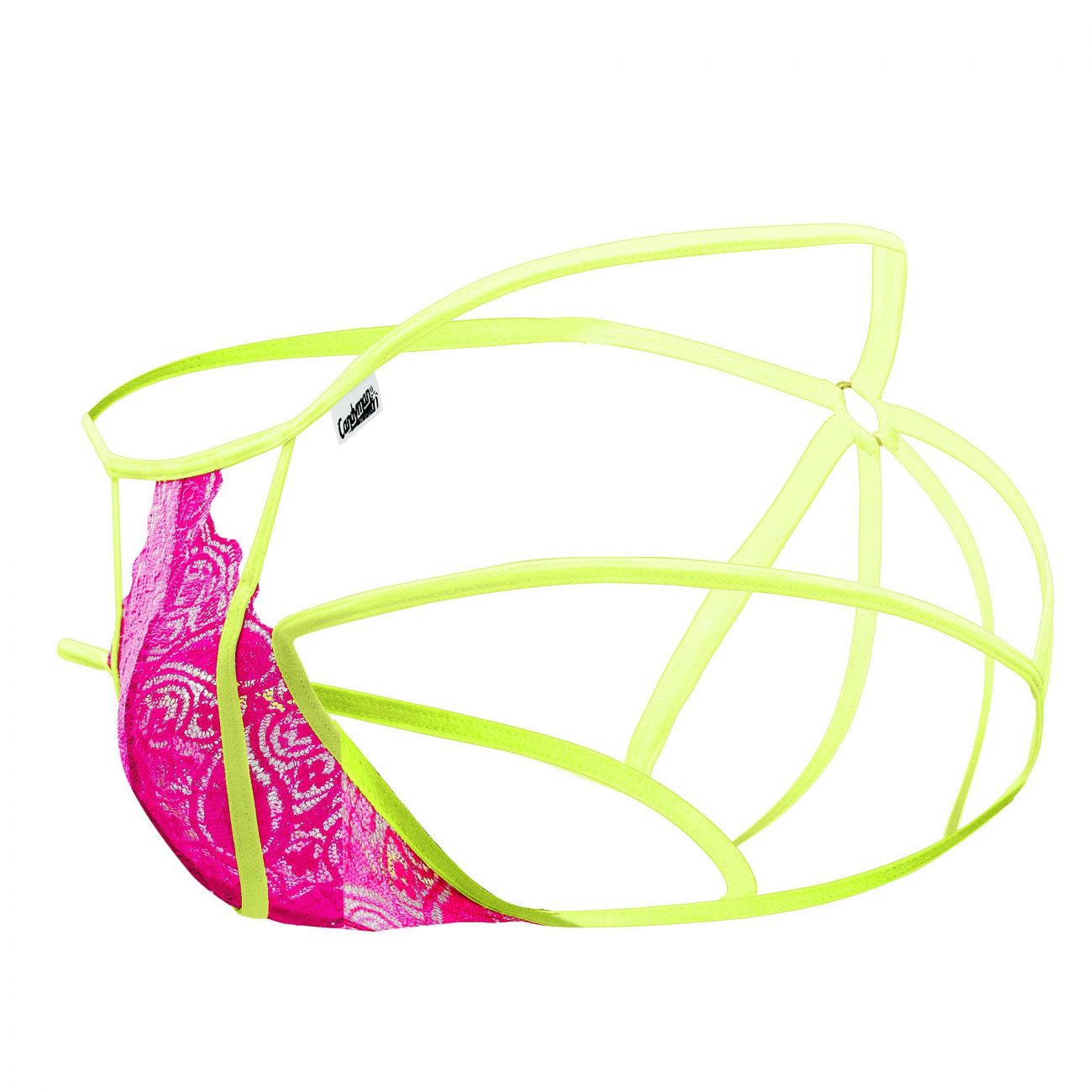 CandyMan 99559 Lace Jockstrap Hot Pink