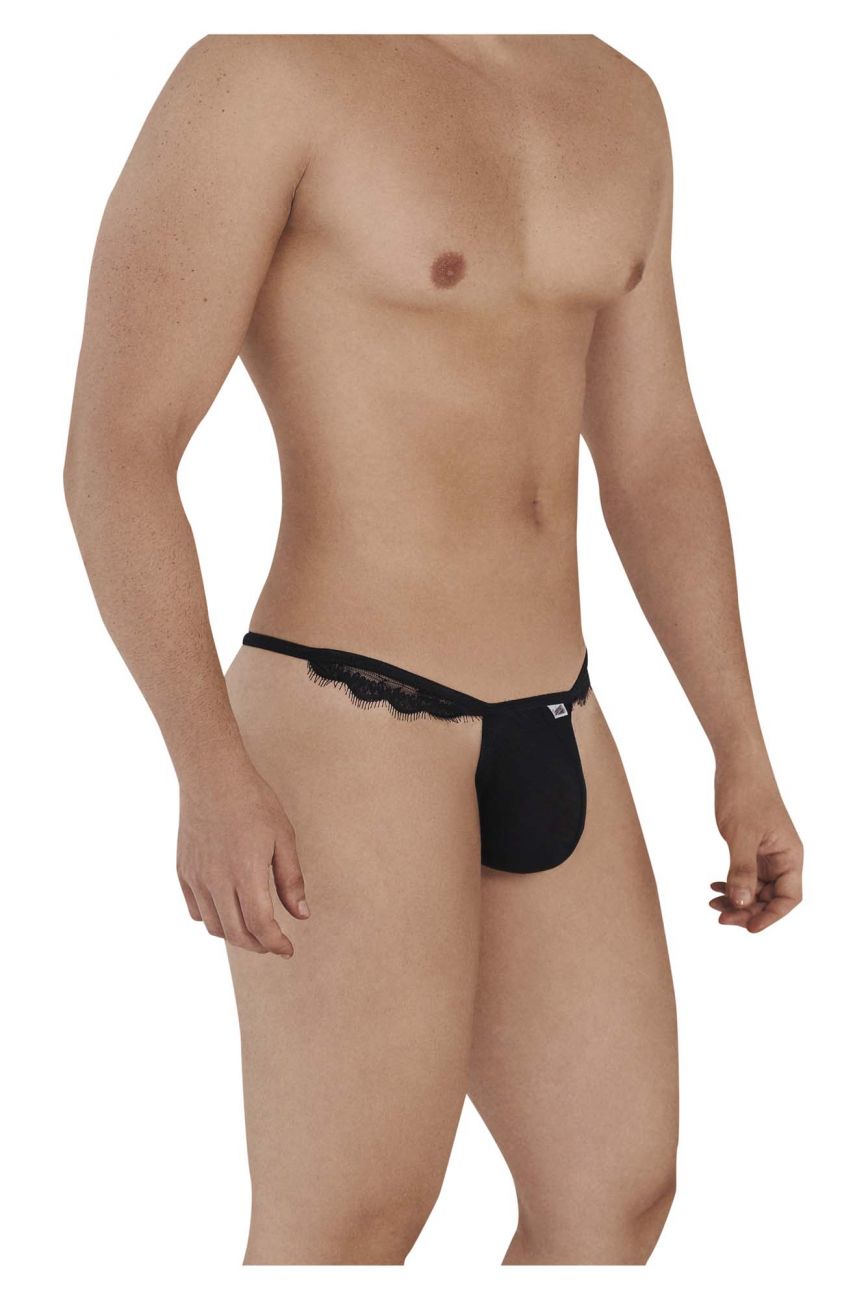 CandyMan 99563 Mesh-Lace G-String Black