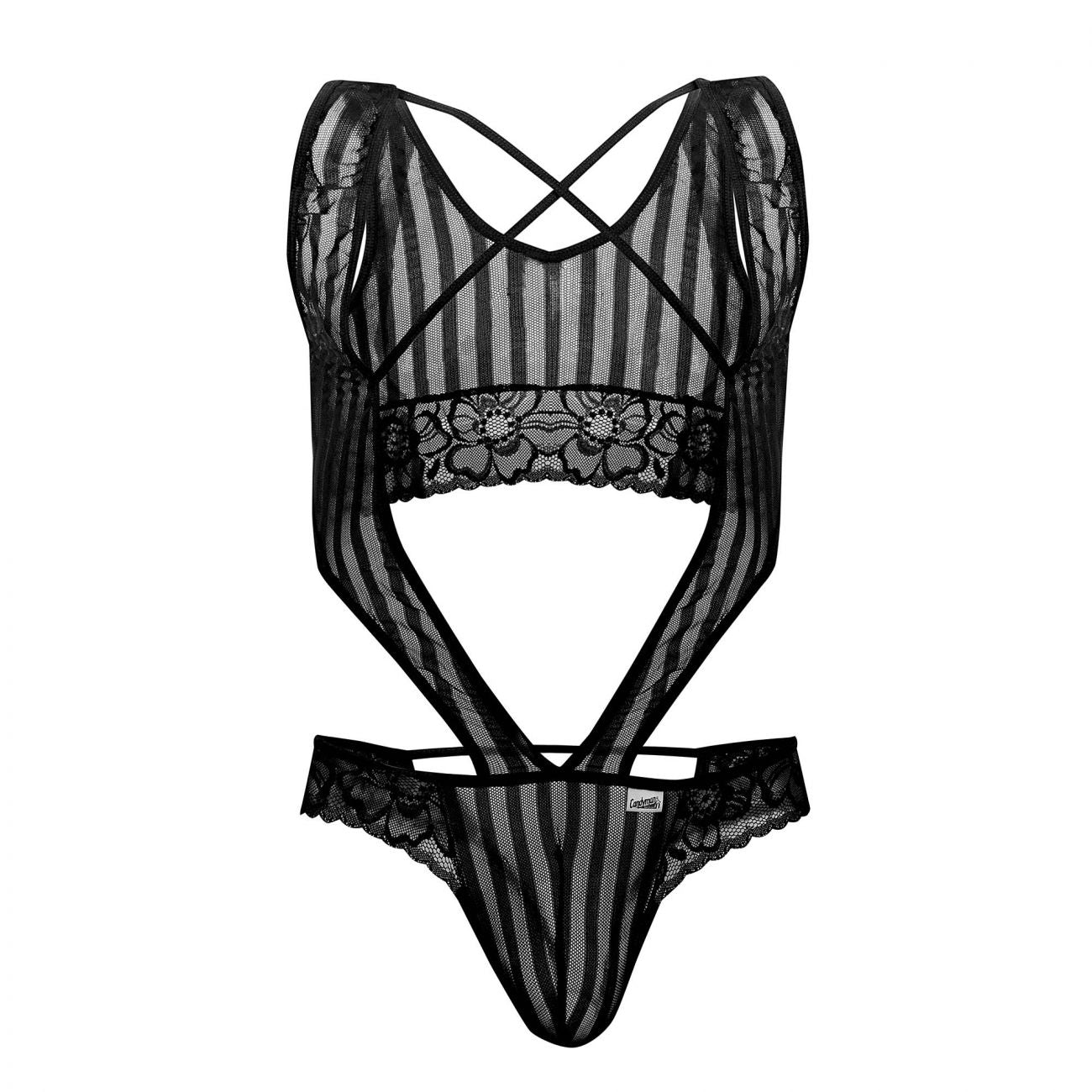 CandyMan 99574 Harness-Bodysuit Outfit Black