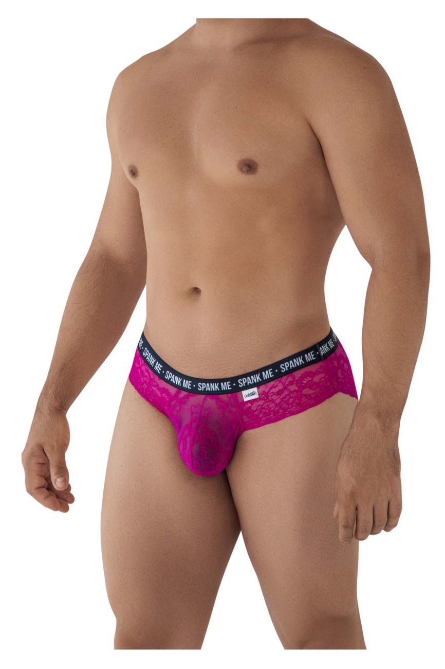 CandyMan 99615 Spank Me Lace Briefs Pink