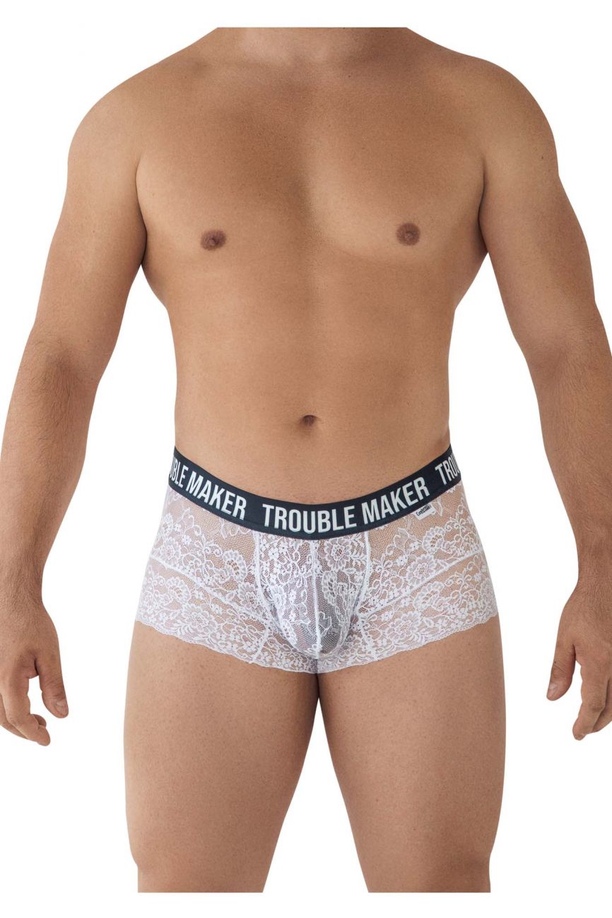 CandyMan 99616 Trouble Maker Lace Trunks White