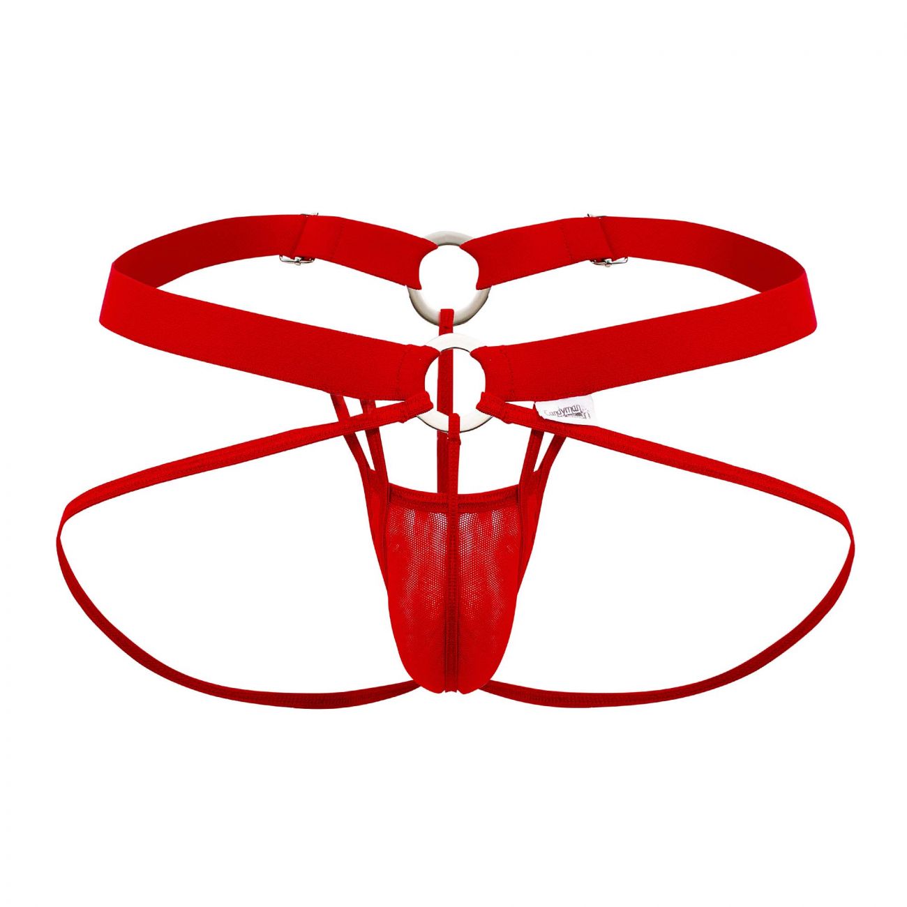 CandyMan 99617 Mesh Cage Jockstrap Red