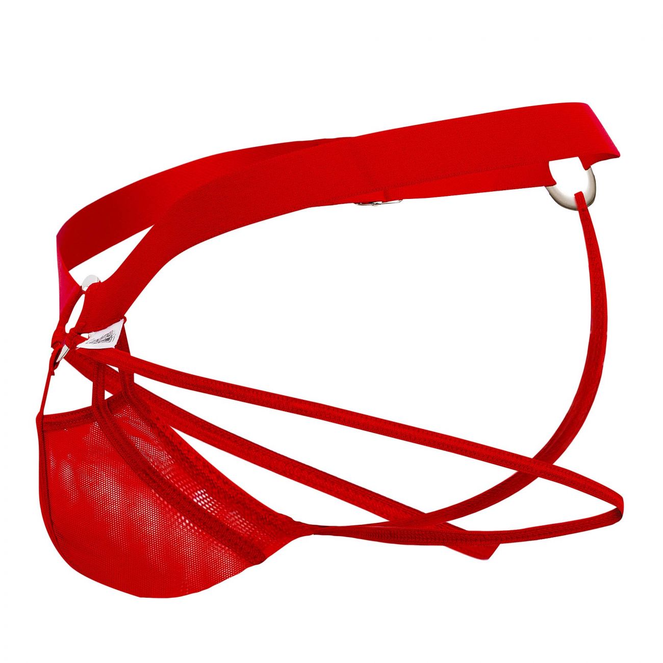 CandyMan 99617 Mesh Cage Jockstrap Red