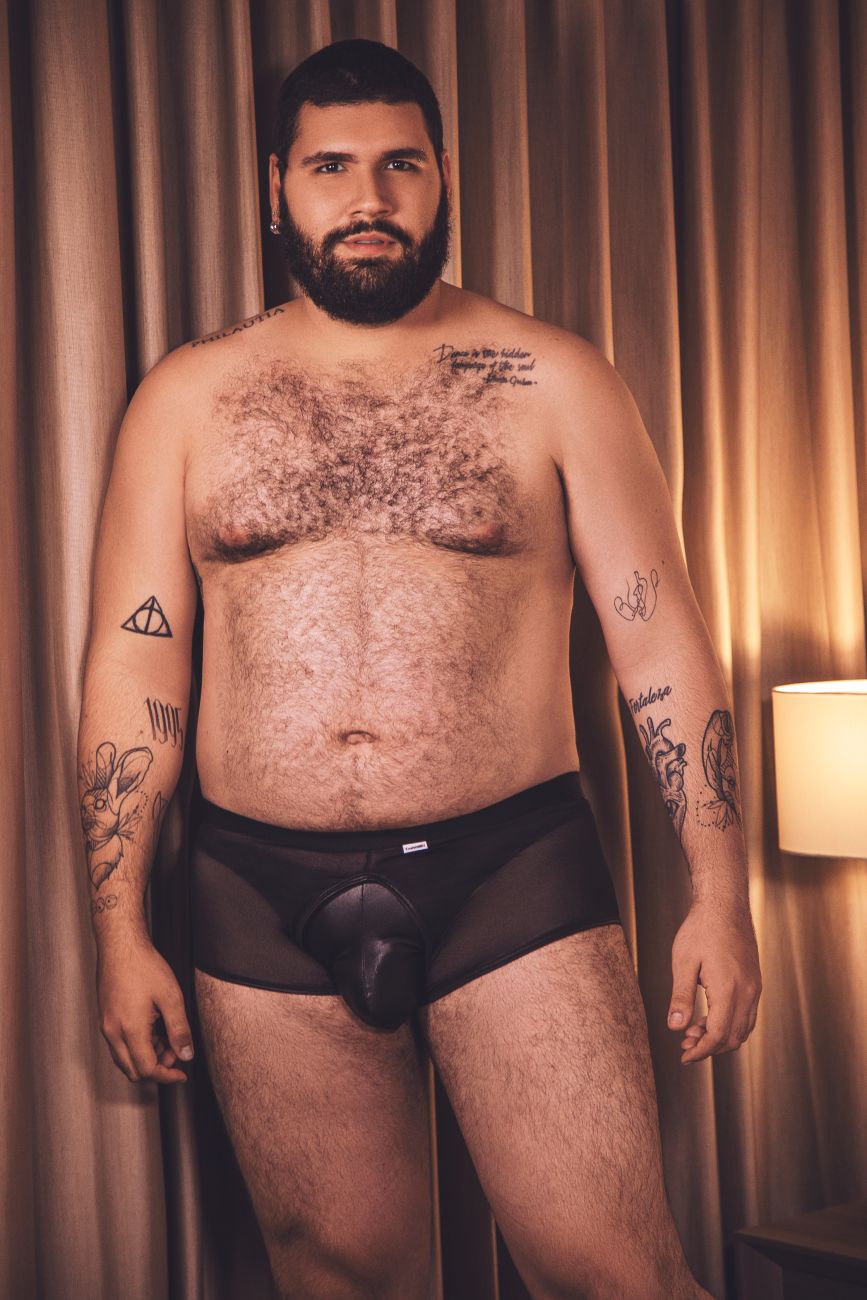 CandyMan 99629 Trunk and Thong Set Black