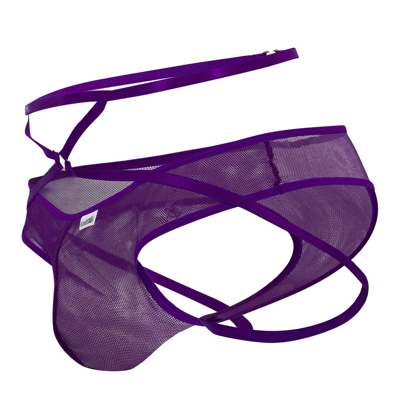CandyMan 99640 Mesh Thongs Purple