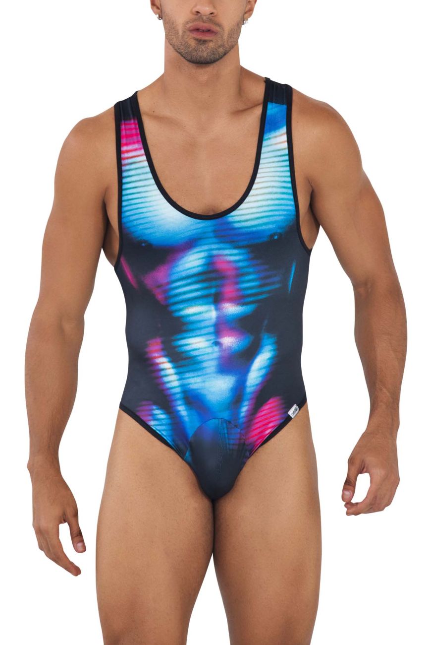 CandyMan 99725 Work-N-Out Bodysuit Moonlight Blue