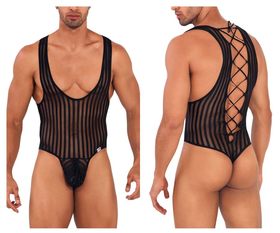 CandyMan 99727 Work-N-Play Bodysuit Black