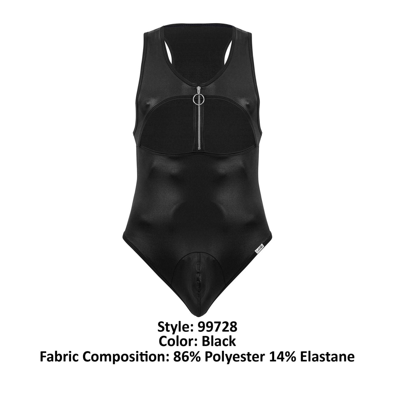 CandyMan 99728 Work-N-Out Bodysuit Black
