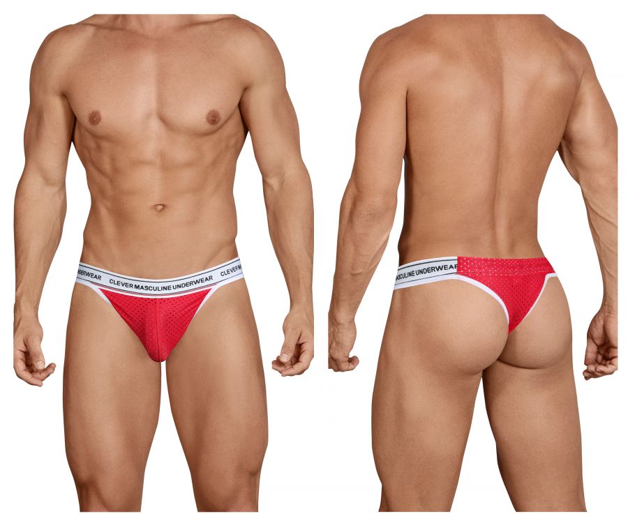 Clever 0201 Attitude Mesh Thongs Red