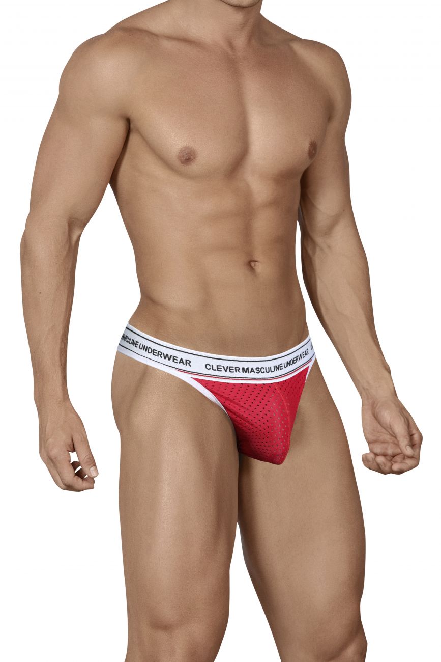 Clever 0201 Attitude Mesh Thongs Red