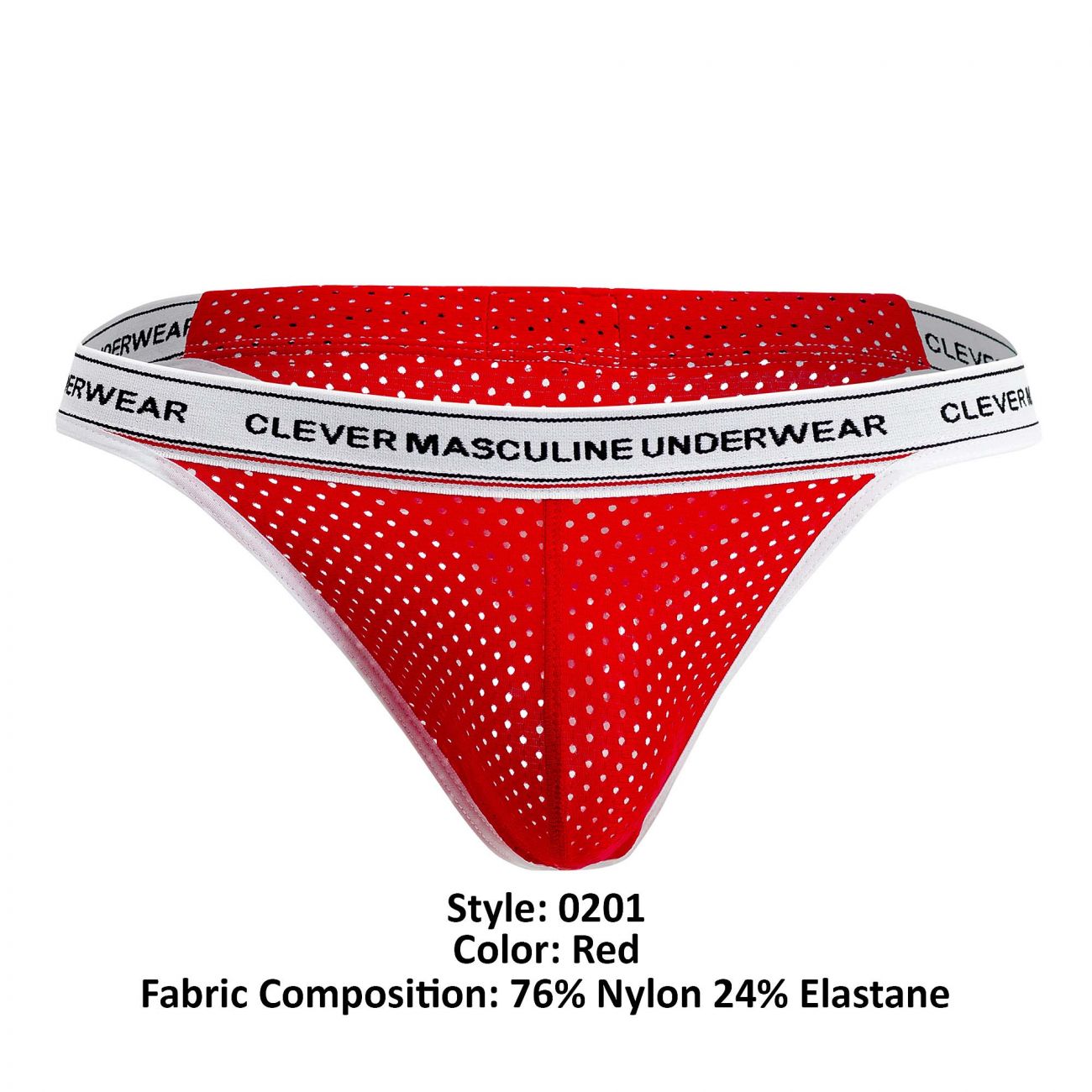Clever 0201 Attitude Mesh Thongs Red