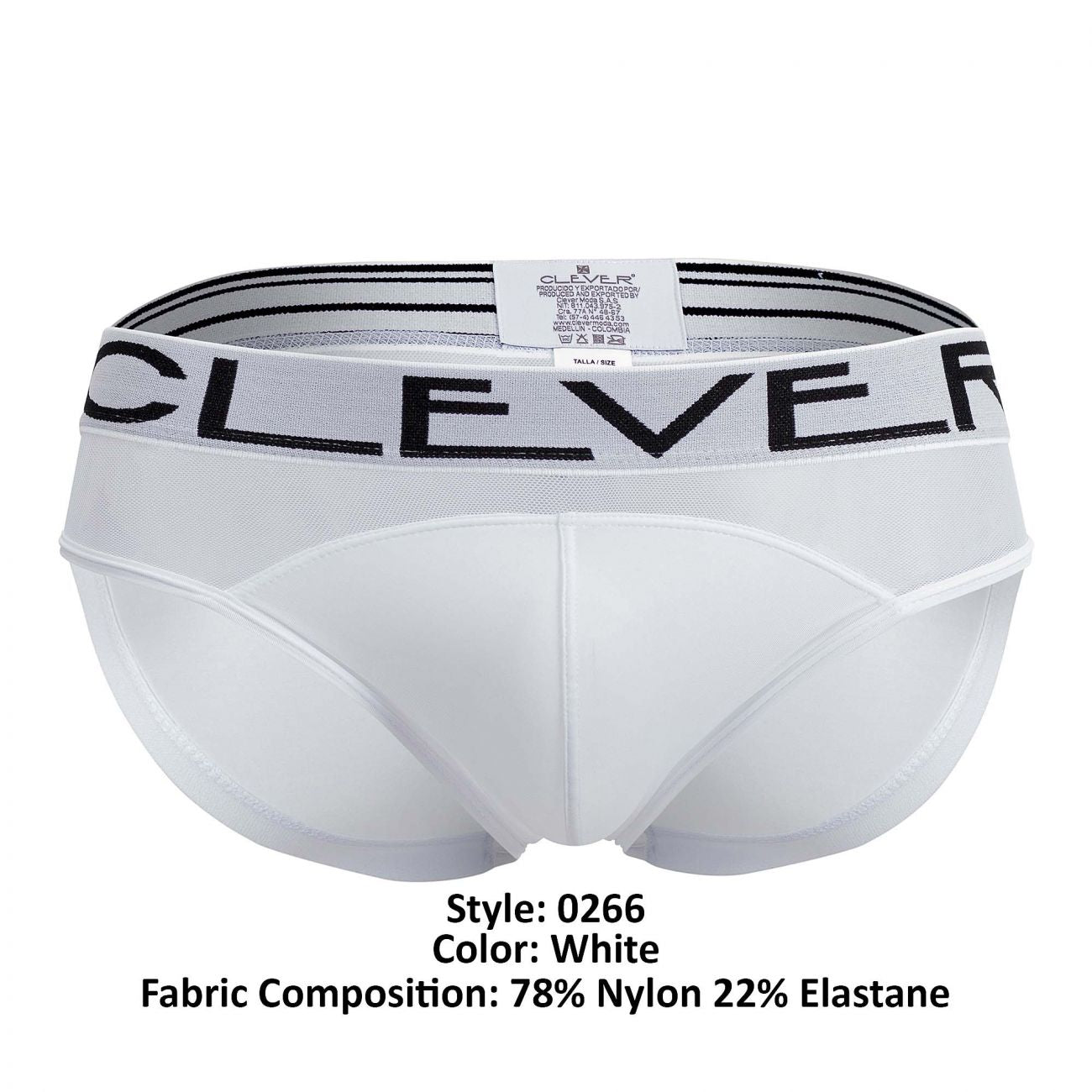 Clever 0266 Private Latin Briefs White