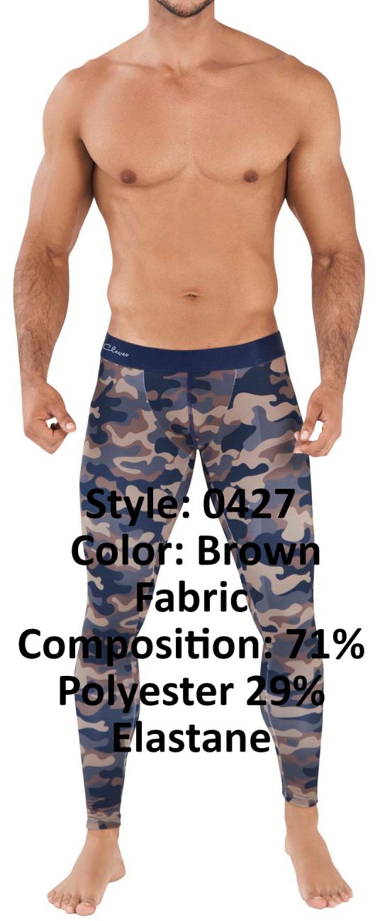 Clever 0427 Action Athletic Pants Brown