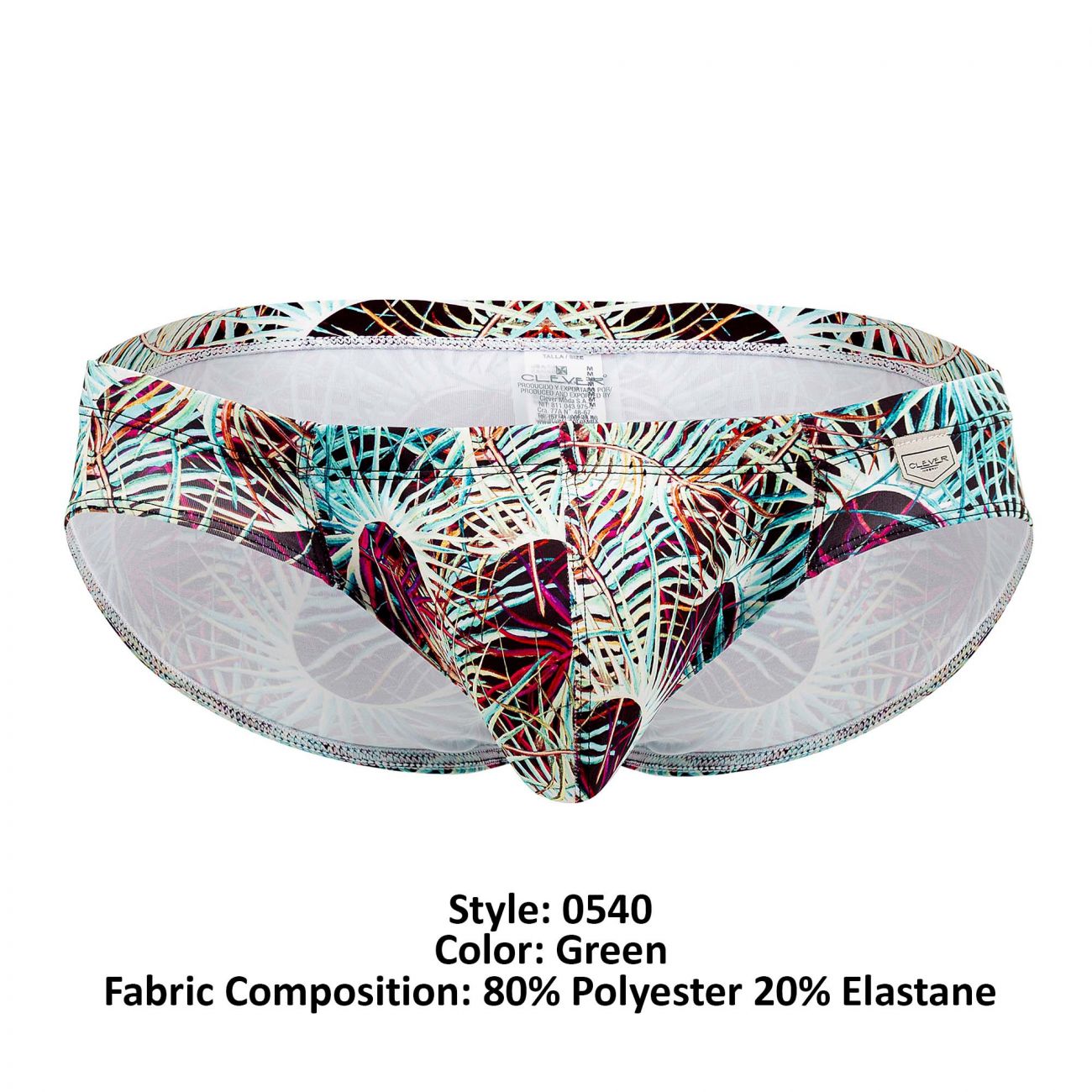 Clever 0540-1 Botanic Briefs Green Multi
